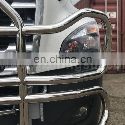 304 OEM Stainless Steel Heavy Duty Bull Bar Freightliner Cascadia Big Truck Deer Grille Guard Front Bumper photo-2