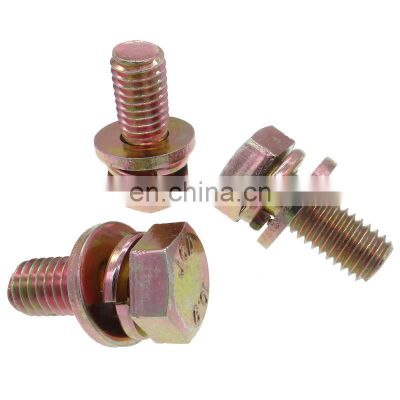 spring washer and flat washer assemble screw