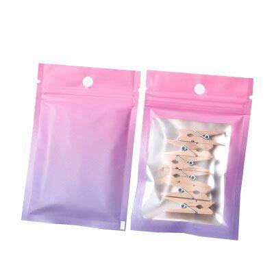 Custom One Side Clear Mylar Foil Earrings Packaging With Logo photo-5