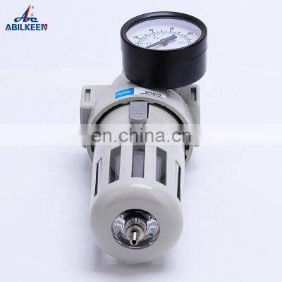 BFR2000-4000 Air Source Treatment Aluminum Different Pressure Drain Compressed Pneumatic Air Filter Regulator With Gauge photo-2