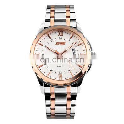 Custom Skmei 9069 304 Stainless Steel Japanese Miyota Quartz Movement Wrist Watch For Men