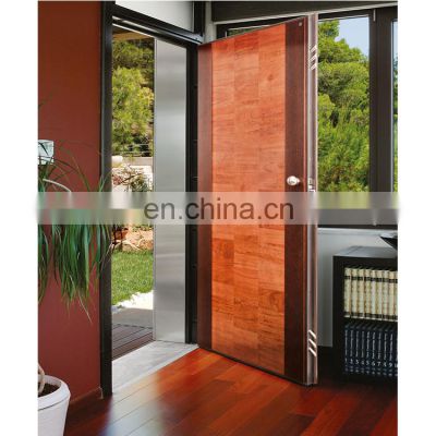 Italian steel wooden door design interior security wooden armored doors