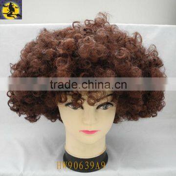 Short Curly Fluffy Party Hair Wigs for Fans Club