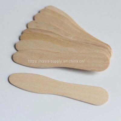 Disposable 75MM Flat Wooden Ice-cream Spoon wood Yogurt Spoon From China