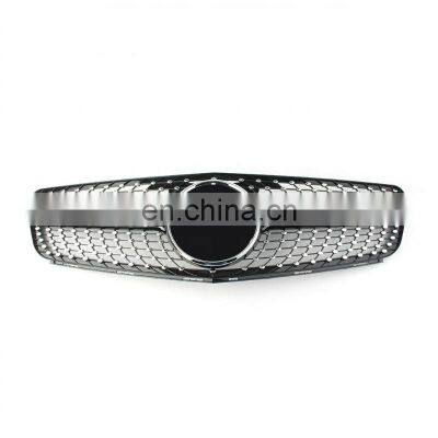 Front bumper middle diamond grille For Mercedes Benz W204 2007-2014