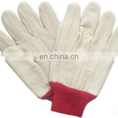 All Purpose knit wrist White light weight Cotton Canvas Oil and gas gloves