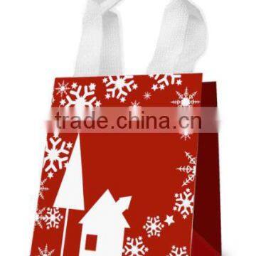 Christmas Gift Bag Made of Art Paper, Paper Bag OEM Acceptable