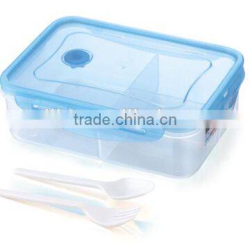 Hot Selling Oval Square Plastic Microwave Lunch Box With Cutlery photo-2