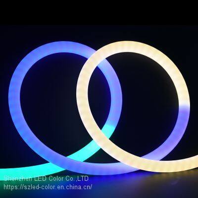 Hot 360 degrees digital RGB silicon neon strip waterproof flex full color rgb LED Neon Flex Lights