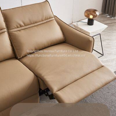 Multifunctional Sofa Modern Minimalist Nordic Living Room Combination Leather Electric Sofa photo-2