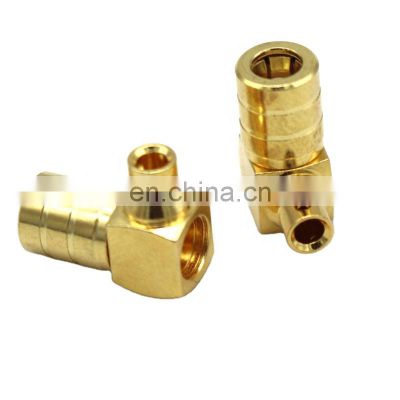 SMB female right angle connector,straight for B2/RG402/RG40 cable connector gold plated