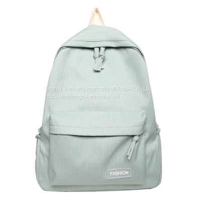 Premium Quality Lightweight Casual College School Corduroy Backpacks University Bookbag photo-3