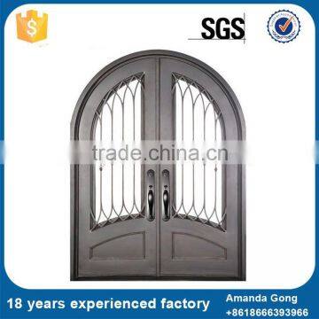 Finely Processed Single Wrought Iron Sliding Entry Doors photo-4
