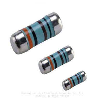 SMD Resistors 0411 1206 0204 0207 Metal Film Resistance 10ohm To 10Mohm Leadless Metal Film Resistor MELF Resistors photo-3