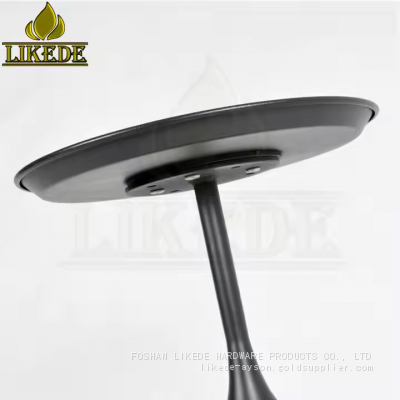 Iron Metal Bedside Table for Black Tea and Coffee Elegant Furniture Legs photo-4