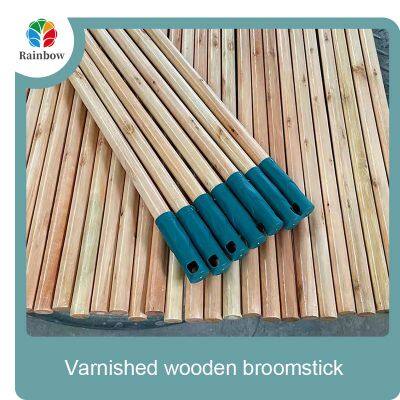 Factory Wholesale Furniture Varnished Wooden Broomstick for Plastic Broom Mop Handle Floor Cleaning Supplies photo-2
