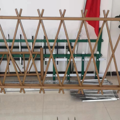 Modern Stainless Steel Imitation Bamboo Fence With 3D Modeling for Gardens, Urban Parks, and Tourist Spaces photo-2