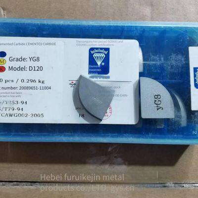 Zhuzhou Diamond Face Milling Inserts D115, D120, D125, Welded Turning Tools D130, Cemented Carbide Tool Tips Yt5, Yt15, Yg6, Yg8