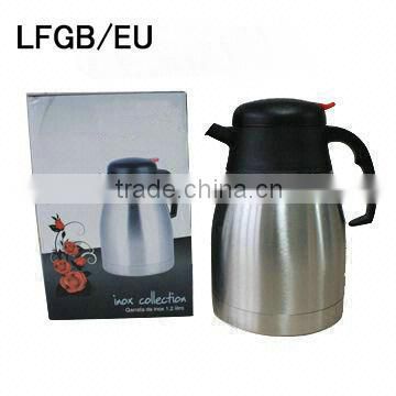 LFGB/SGS stainless steel vacuum coffee pot 1.2L/1.5L/2.0L