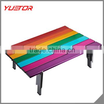 rainbow portable Folding Camping Table for Outdoor Hiking picnic