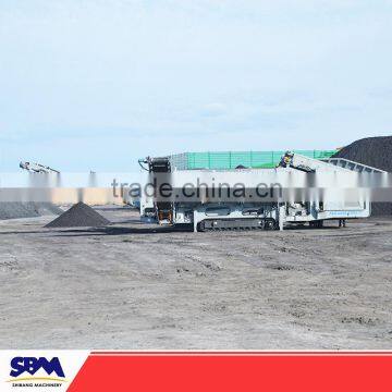 Railway equipments newest mineral processing stone mobile crusher