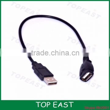 USB 2.0 A Male to A Female Extension Cable 0.3m A Male to A Female with Gold-Plated Contacts