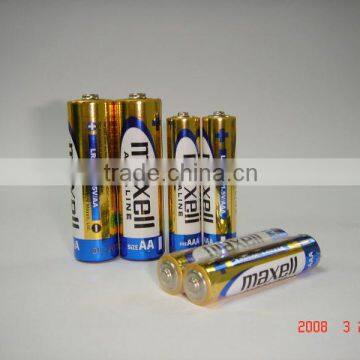 Low self-discharger maxell alkaline battery AAA/LR03