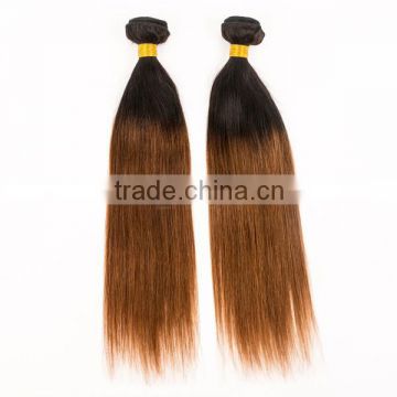 Qingdao hot sale ombre bundles 100% remy human hair extension sew in human hair weave ombre hair brazilian ombre weave hair