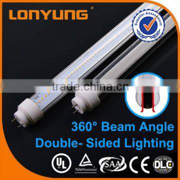 T10 double-side 3 years warranty 50,000H life-span 9w 18w 24w 2ft 4ft 5ft led marine tube light