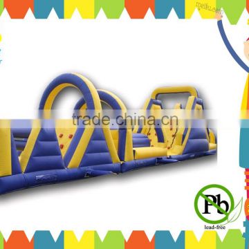 long giant cheap inflatable water obstacle course for adults and kids