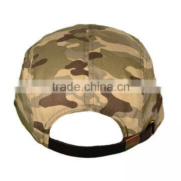 Fashion Custom Flat Top Stylish Pattern Design Cotton Twill Military Style Cap for Promotion photo-4