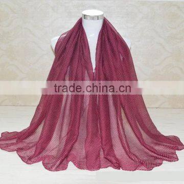 Wholesale Large Size Polka Dot Printed Charm Women Fashion Scarf photo-3