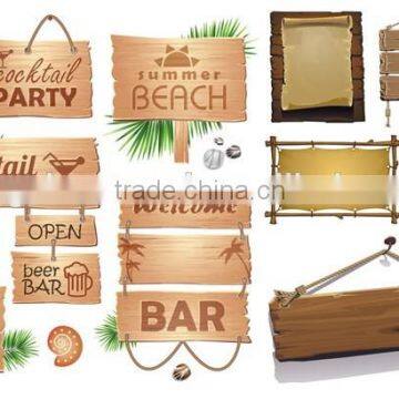 Restaurant /hotel commercial display wood sign board