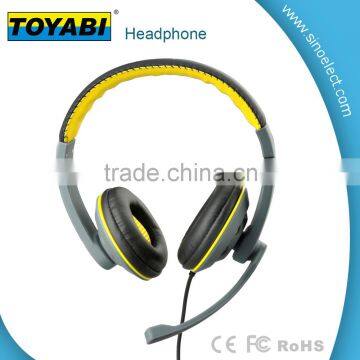 Over-Ear Wired Stereo 3.5mm Cable with Inline MIC Wired Headphone for iPhone iPad PC