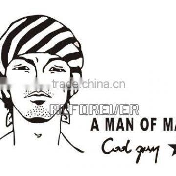 A Man of Man Vinyl Matte Wall Sticker Decal
