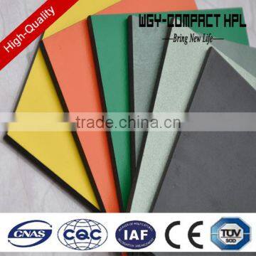 Manufacturer yellow textured moistureproof exterior hpl panel