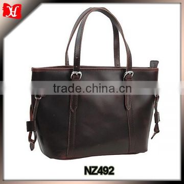 2016 new arrival women top handle handbags 14" laptop bag cowhide leather handbags handbags brands