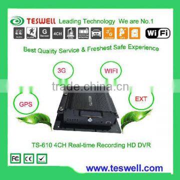 4ch HDD mdvr economical factory price 3G WIFI GPS taxi school bus dvr car