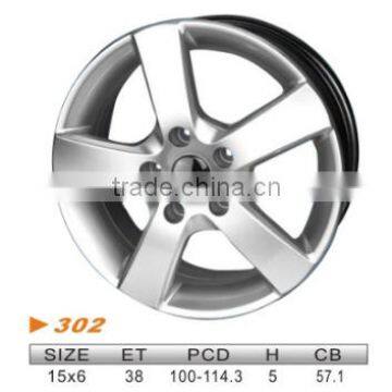 alloy wheel,VW 15"x6 302