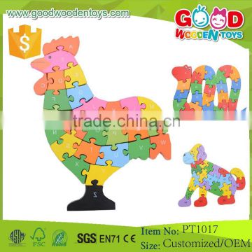 Yunhe Good Wooden Toy Hot Sale Custom Design Wooden Wholesale Jigsaw Puzzle