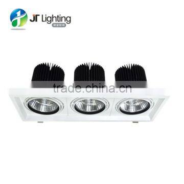 JT19-036C 20w*3 cob led grille lamp with 159*422*142mm hole size