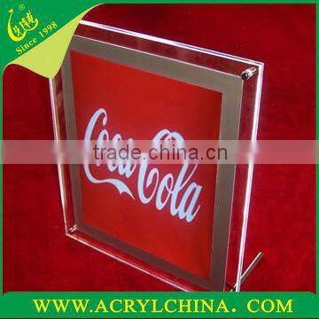 2014 acrylic LED sign light pannel acrylic LED sign light holder plexiglass sign light plexiglass block