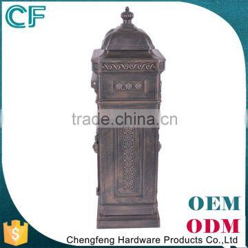 Europe Lion Decorative Cast Aluminiun Big Mailbox From China