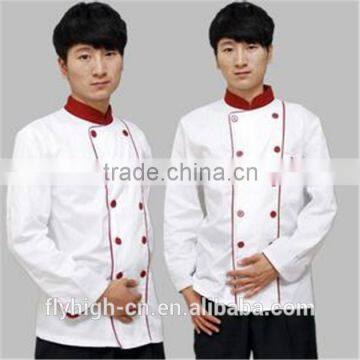 Embroidering Logo Cooking Uniform Cotton Chef Shirt photo-5