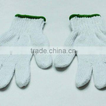 industrial safety white cotton working gloves