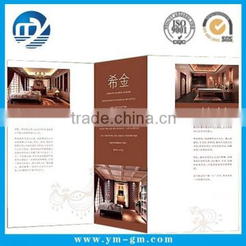 Full color printing restaurant leaflet	with low price