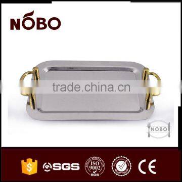 Stainless Steel Sushi Plate Wedding Decorative Plate Mirror Polishing Tray photo-3