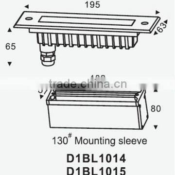 3W RGB Creative Aluminum Die Casting LED Stair Wall Light photo-2
