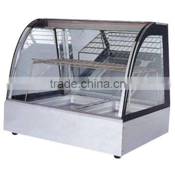 FWF-60 factory price hot air cycling glass food warmer display showcase