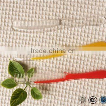 Hotel plastic double color comb for travel and home